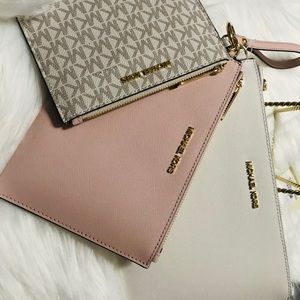 MK Jet Set Travel Trio Wristlet